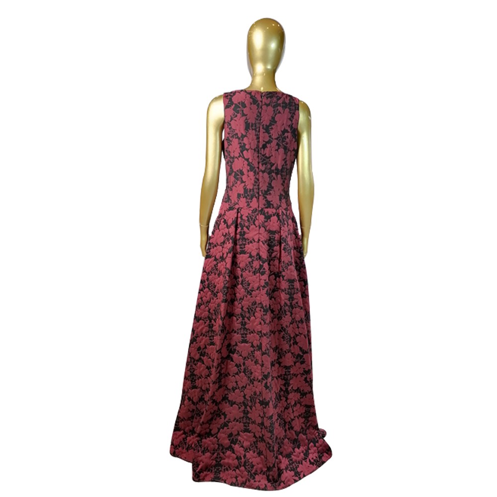MODA DRESS ABITO 22 NERO/BORDO