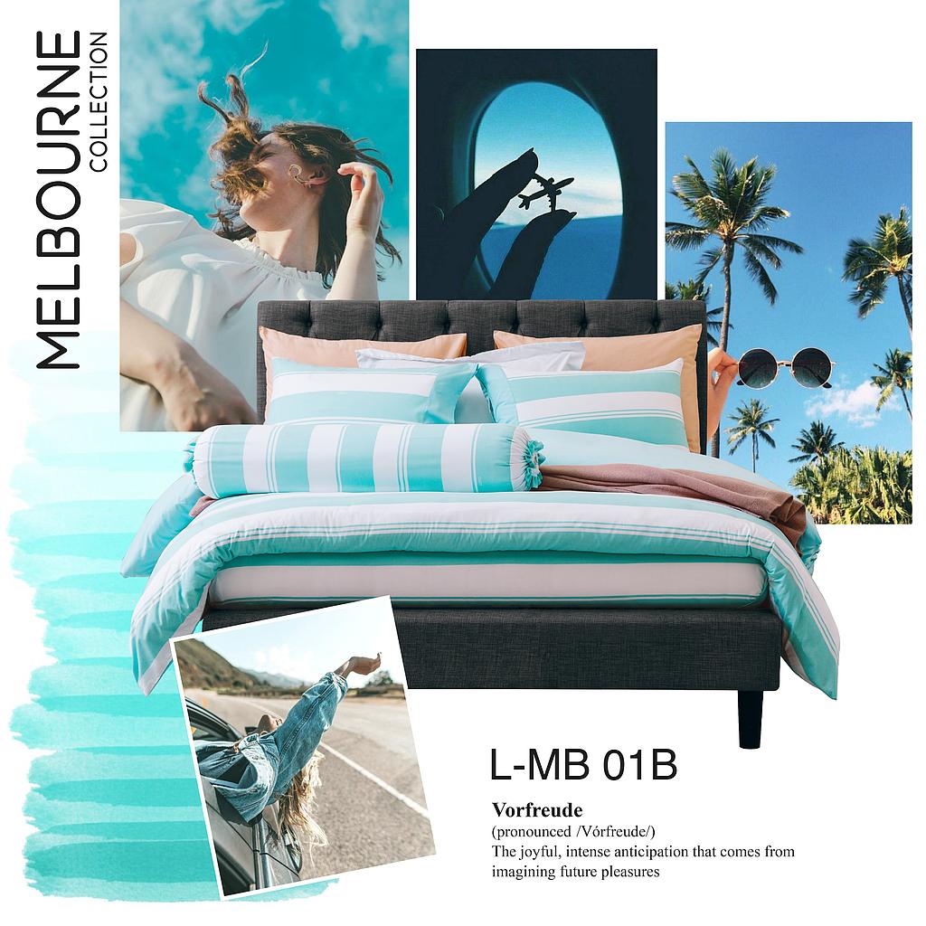 Melbourne Bed Sheet Set 5 pcs(182 * 198)cm Brand:Lotus